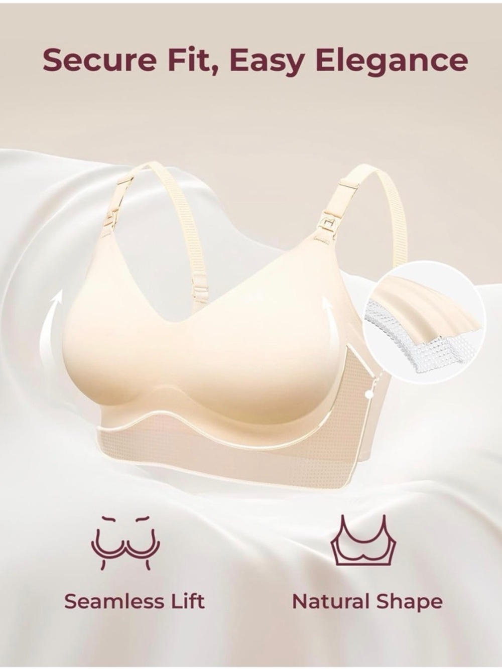 Momcozy Nursing Bra, Size XXL
